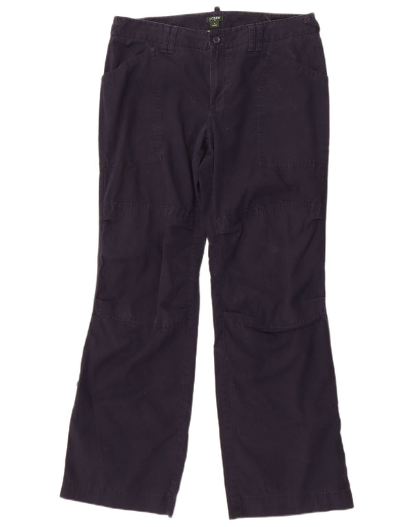 J. Crew Calça feminina casual City Fit US 8 Médio W32 L31 Azul marinho