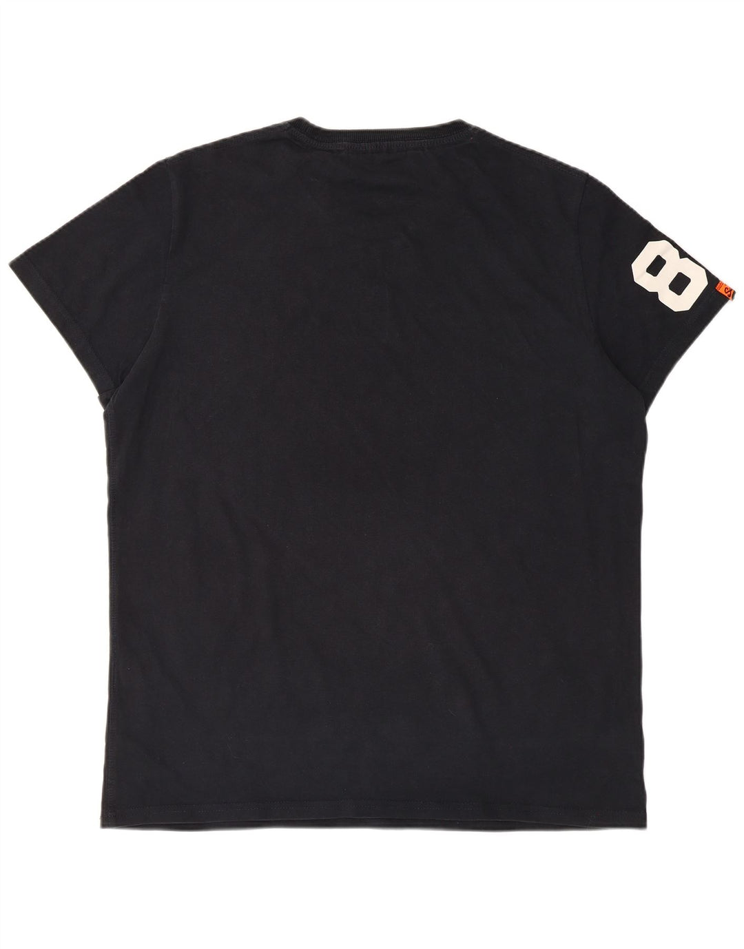 Camiseta gráfica masculina Superdry Top 2XL algodão preto