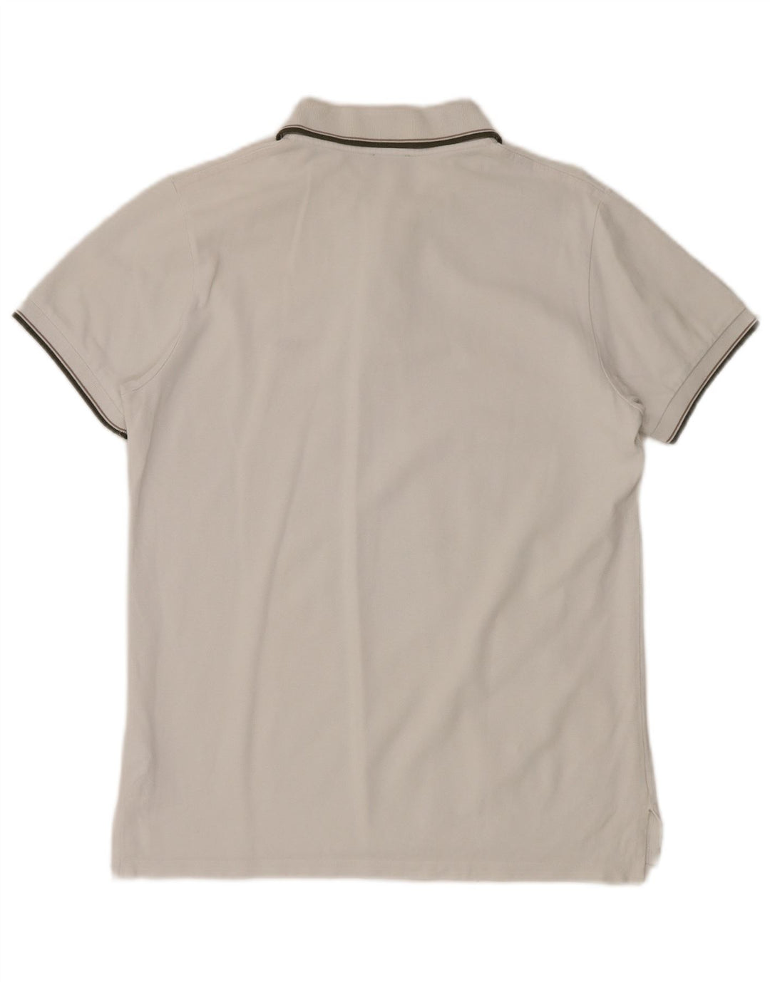 Camisa polo masculina VALENTINO grande algodão branco