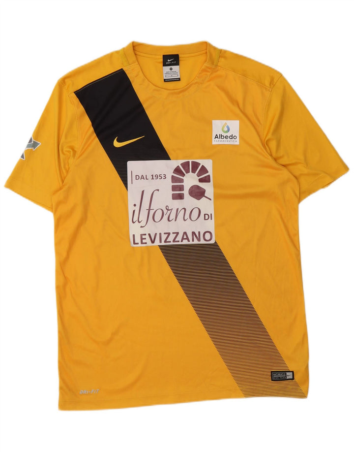 Camiseta Nike Masculina Dri Fit Graphic Top Médio Amarelo Colorblock Poliéster