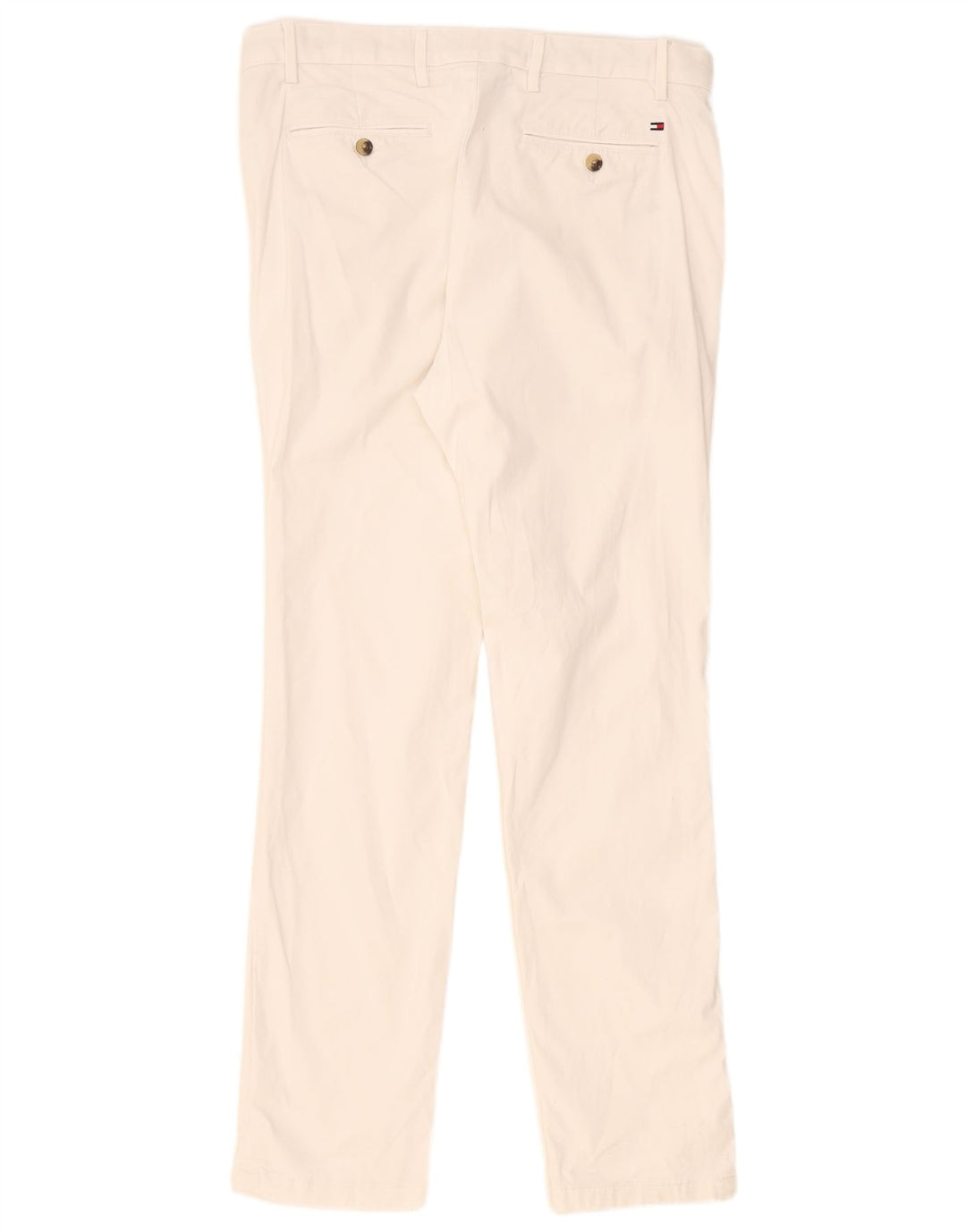 Tommy Hilfiger Mens Slim Chino Calças W34 L32 Branco