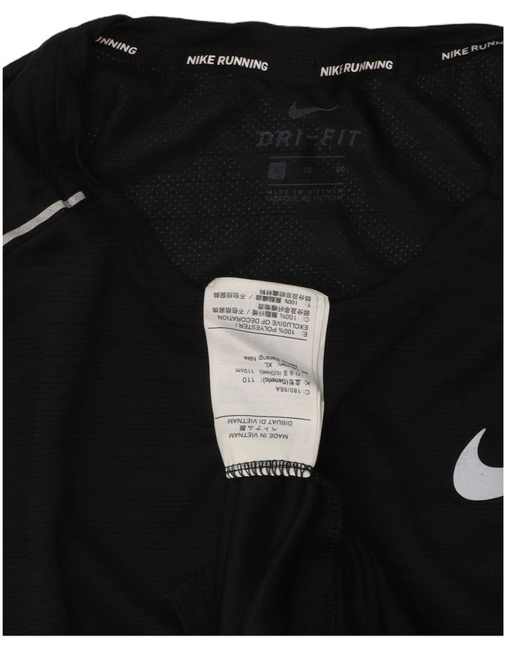 Nike Mens Dri Fit Top Manga Longa XL Preto Poliéster