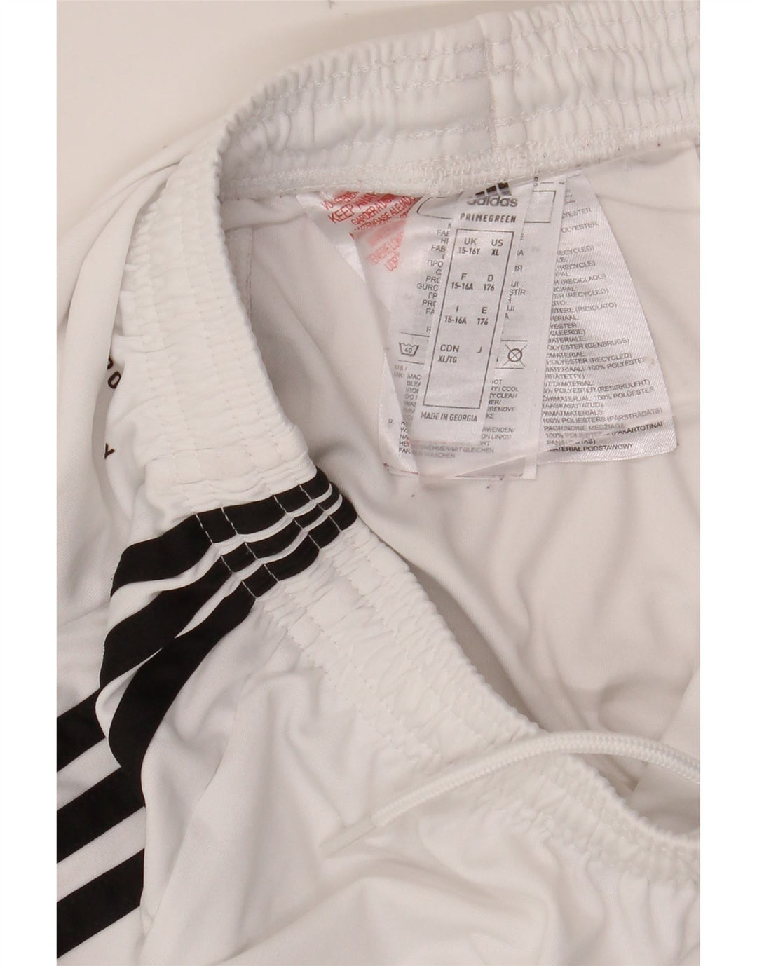 Shorts esportivos ADIDAS Aeroready para meninos 15-16 anos branco poliéster