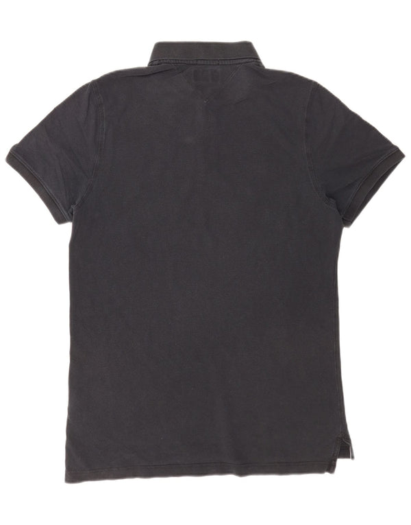 Camisa polo masculina Tommy Hilfiger Slim Fit grande algodão azul marinho