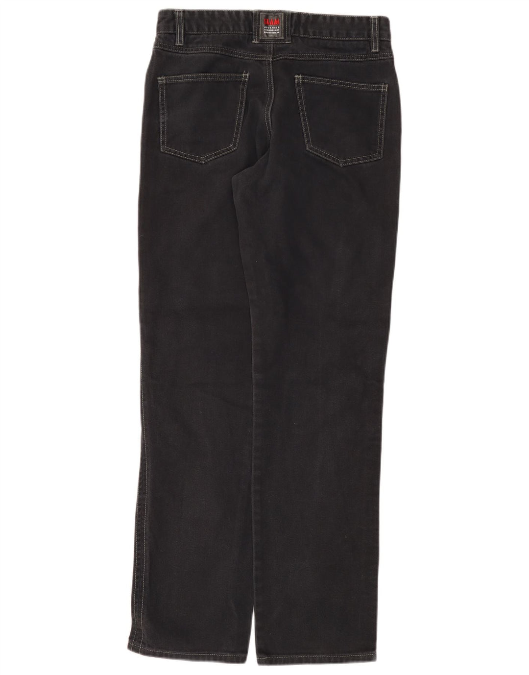 Slam Womens Straight Jeans IT 44 Médio W30 L33 Algodão Cinza