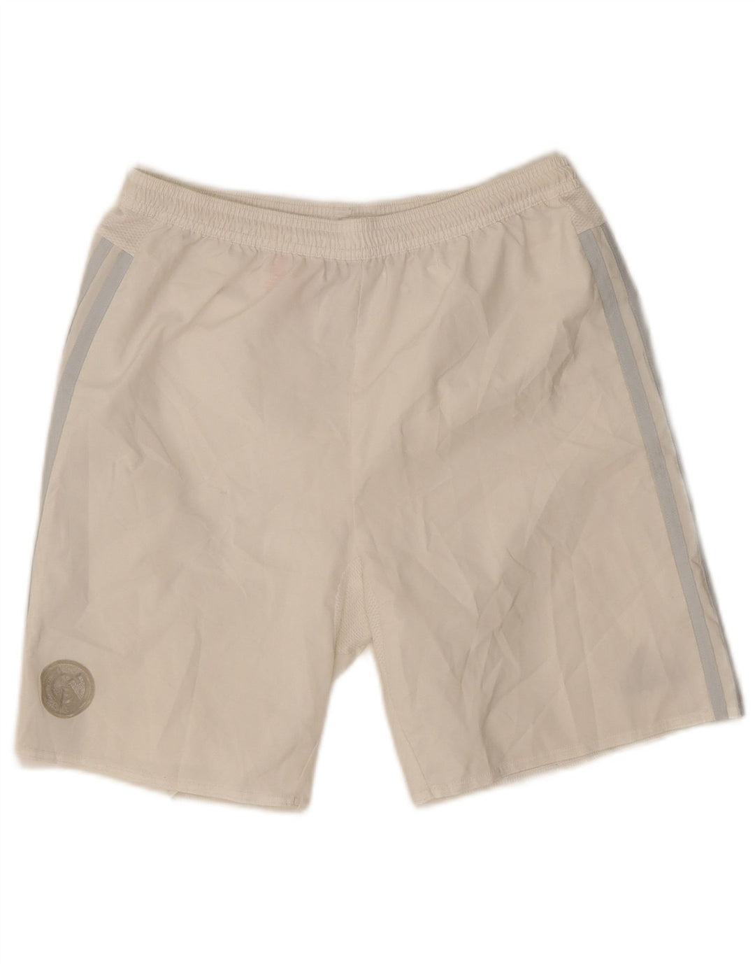 Shorts esportivos Adidas Boys Climacool 13-14 anos branco poliéster