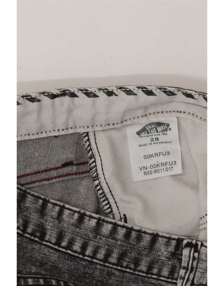 Shorts feminino Vans Acid Wash Denim W28 cinza médio