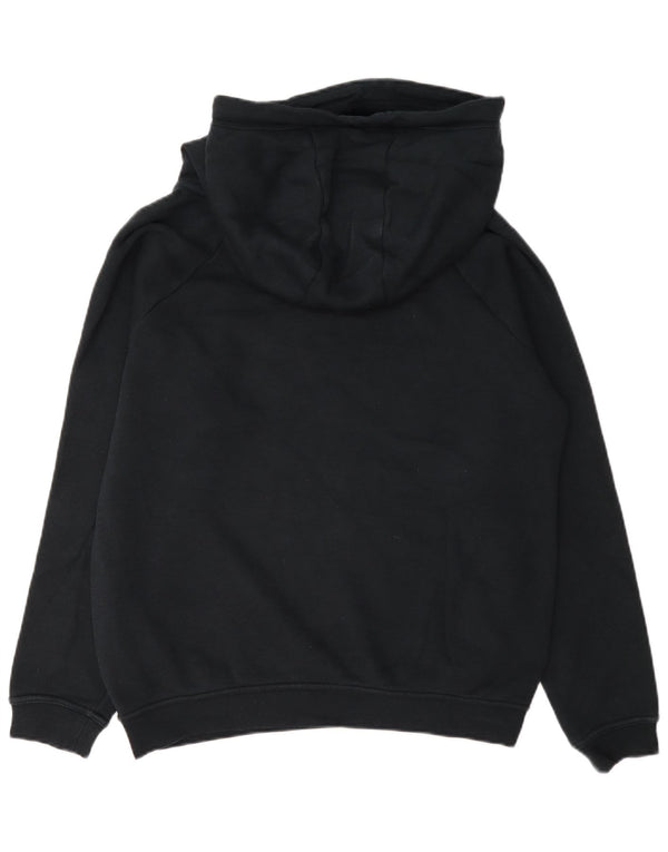 Jumper com capuz Nike feminino gráfico oversized UK 14 médio algodão preto