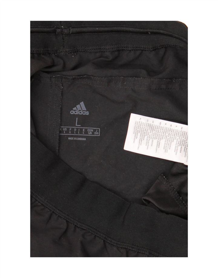 Calça de treino masculina Adidas grande poliéster preto