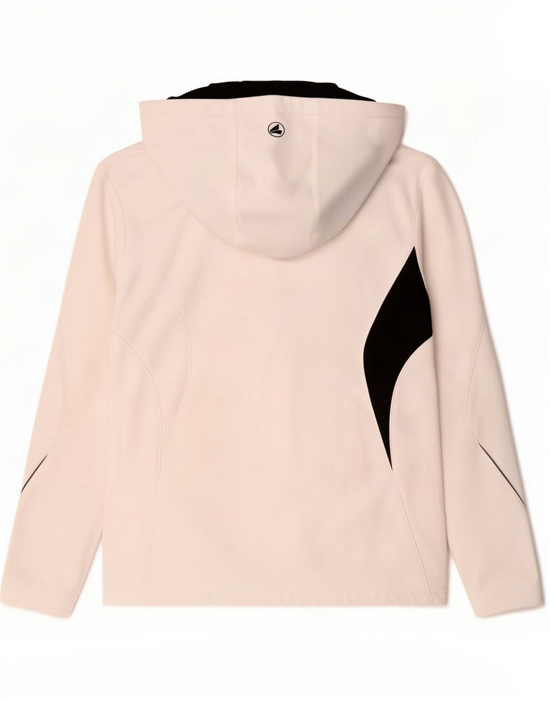 Jako Jaqueta masculina com capuz com capuz, médio, branco, poliéster bloco colorido