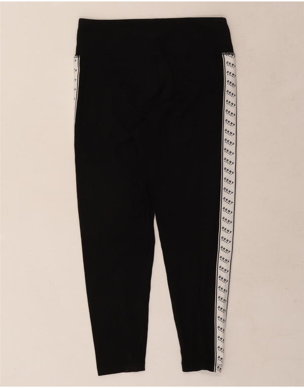 Leggings femininas Dkny com estampa gráfica UK 14 grande algodão colorido preto