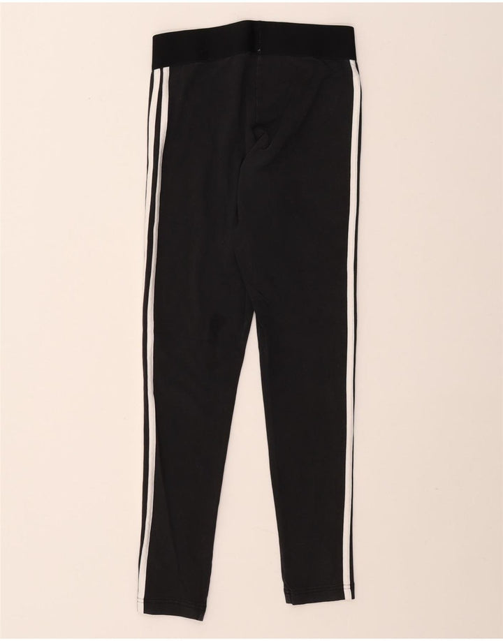 ADIDAS Womens Tight Fit Leggings UK 8/10 Pequeno Algodão Preto