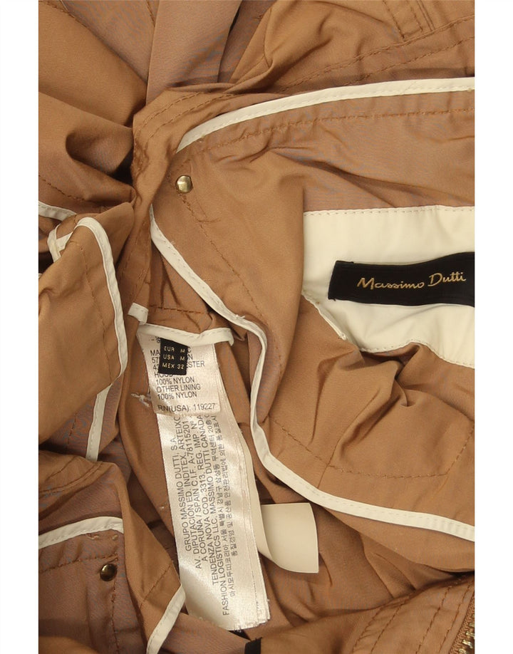 Jaqueta utilitária feminina Massimo Dutti UK 14 algodão bege médio