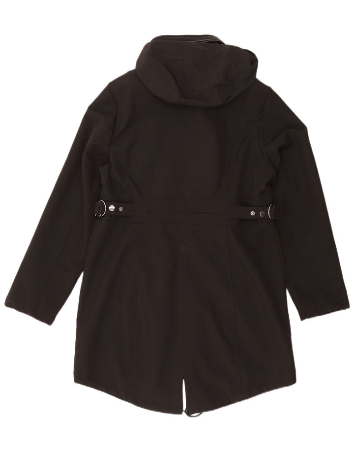 Jaqueta parka feminina com capuz MICHAEL KORS Reino Unido 16 grande poliéster preto