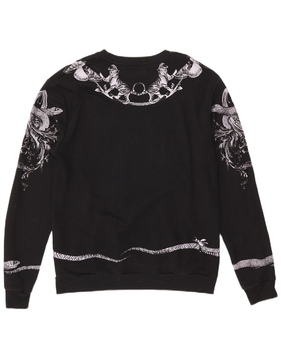 Zara moletom gráfico masculino Jumper XL preto algodão