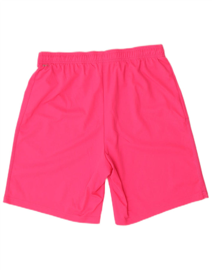 Shorts esportivos masculinos Puma médio rosa poliéster