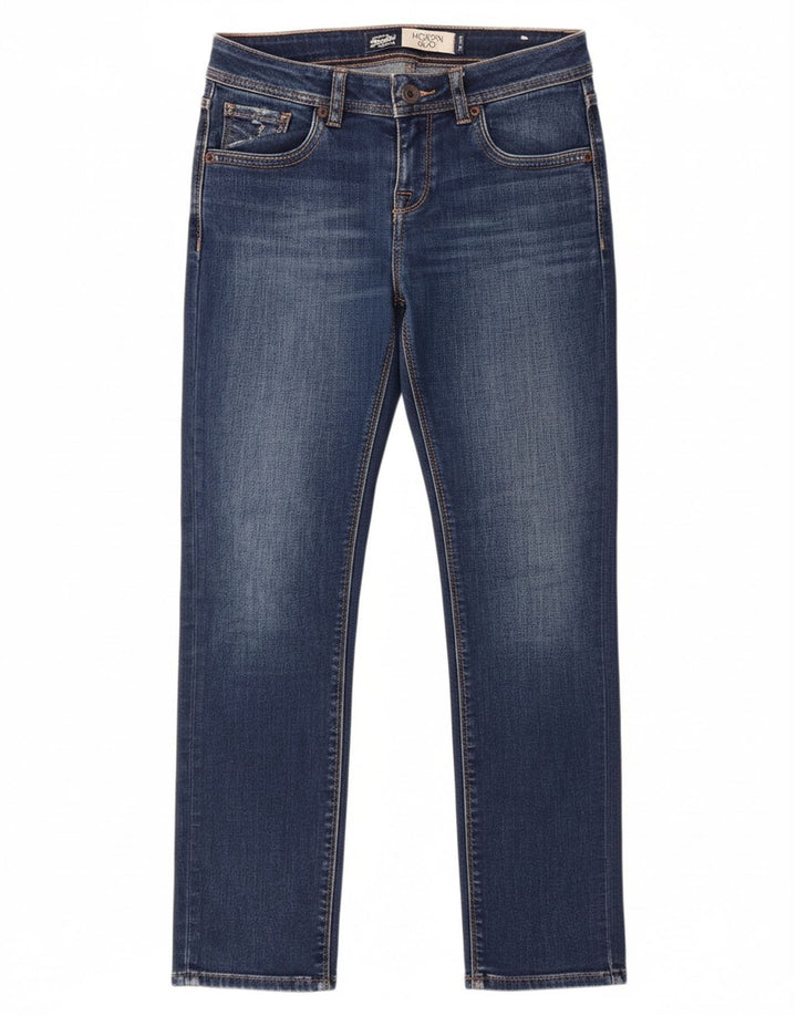 Jeans SUPERDRY feminino Imogen Slim W24 L28 azul viscose