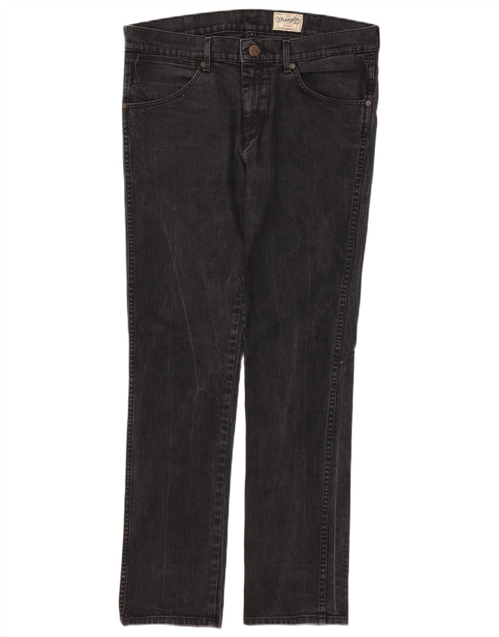 WRANGLER Masculino Vegas Skinny Jeans W36 L34 Algodão Preto