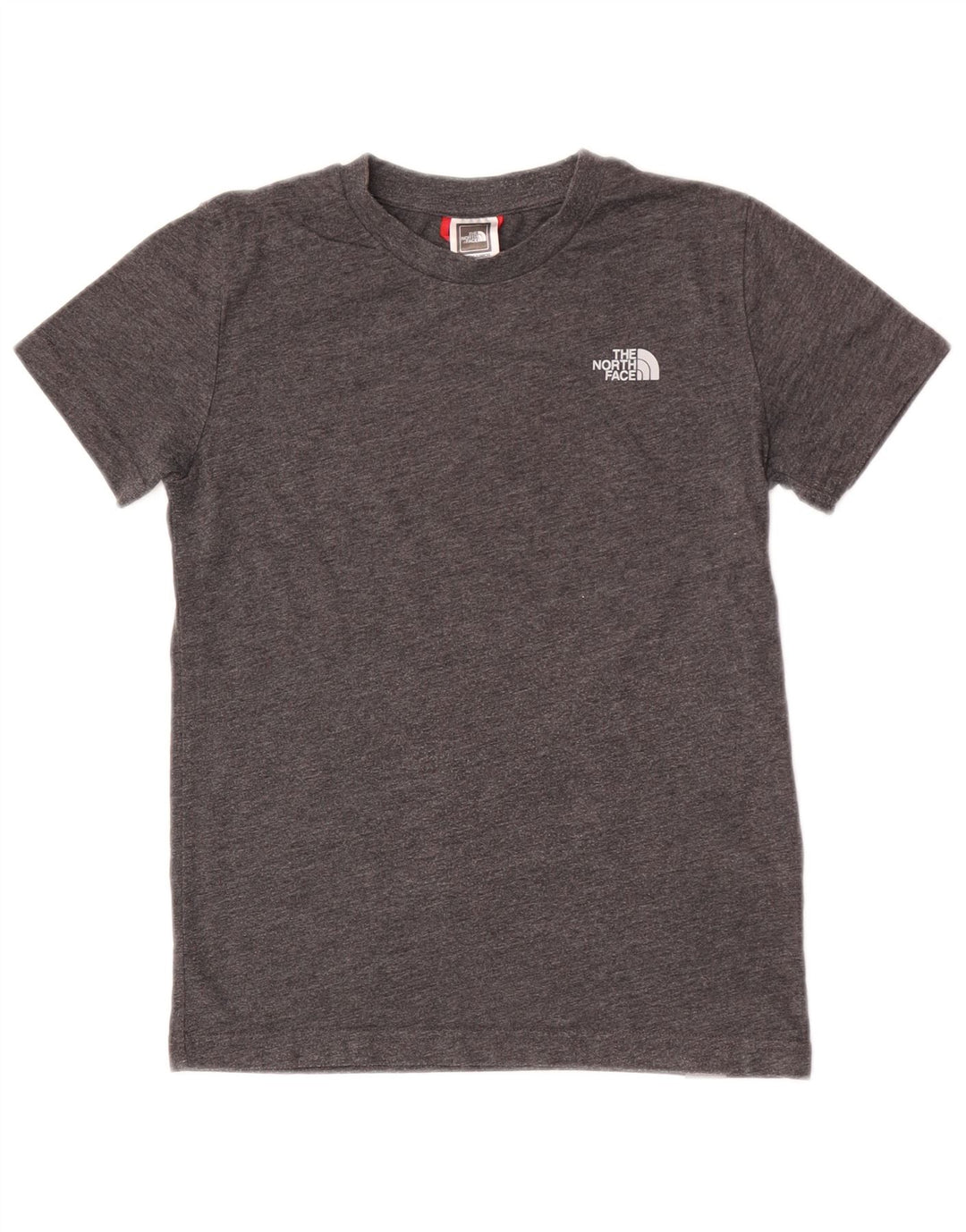 Camiseta The North Face Boys Top 9-10 Anos Algodão Cinza Médio