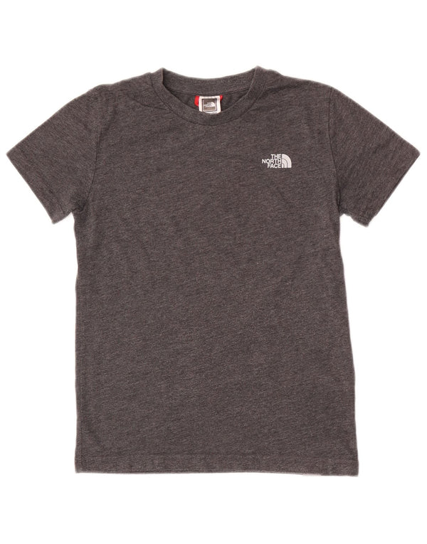 Camiseta The North Face Boys Top 9-10 Anos Algodão Cinza Médio