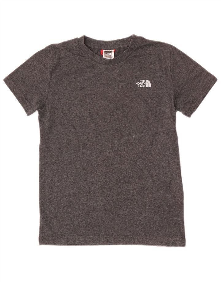 Camiseta The North Face Boys Top 9-10 Anos Algodão Cinza Médio