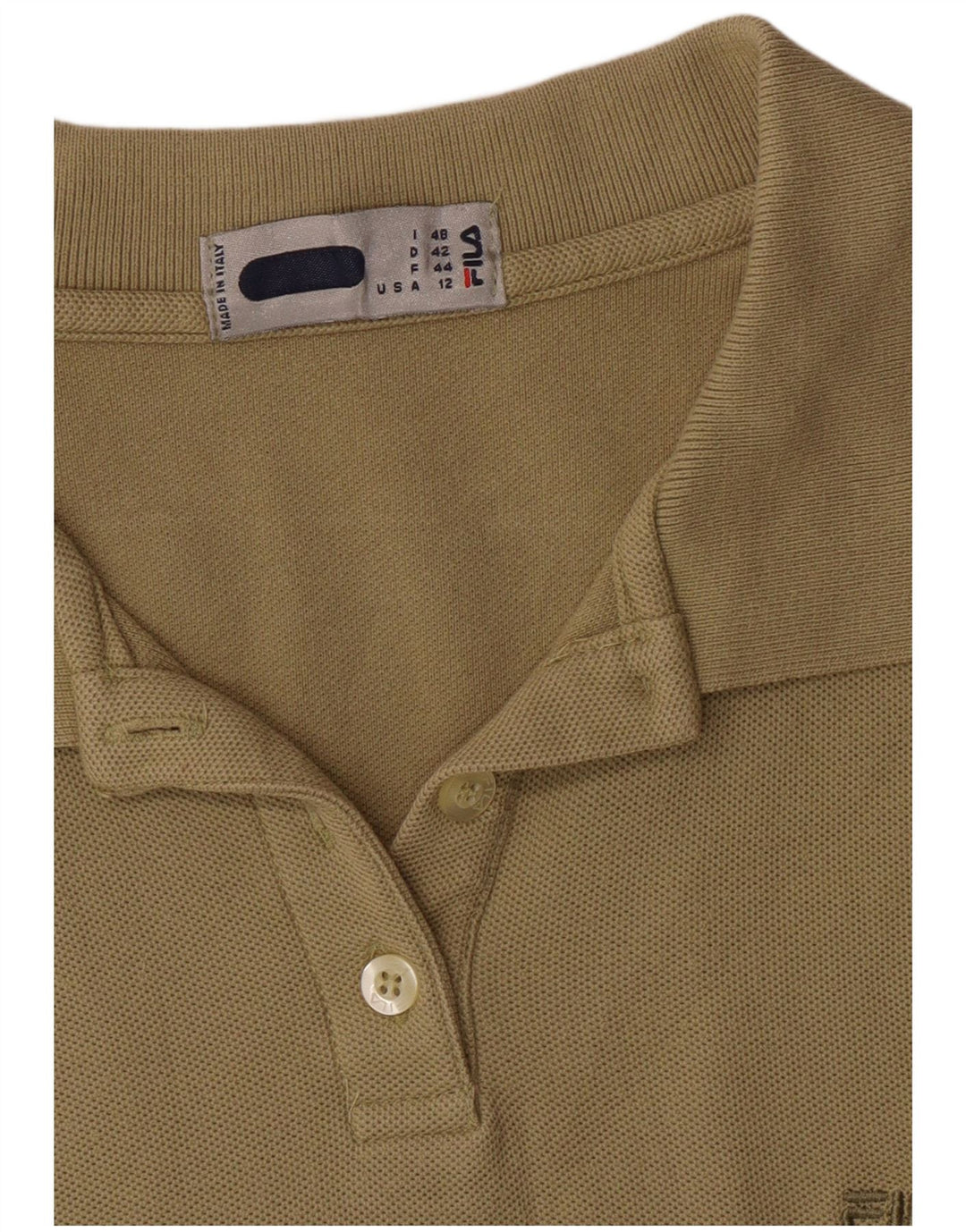 Camisa polo feminina sem mangas FILA IT 48 XL Caqui