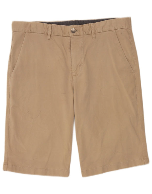 Calvin Klein Mens Chino Shorts W32 Algodão Bege Médio
