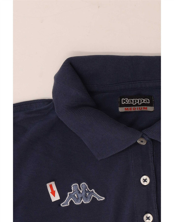 Camisa polo feminina Kappa UK 12 algodão azul marinho médio