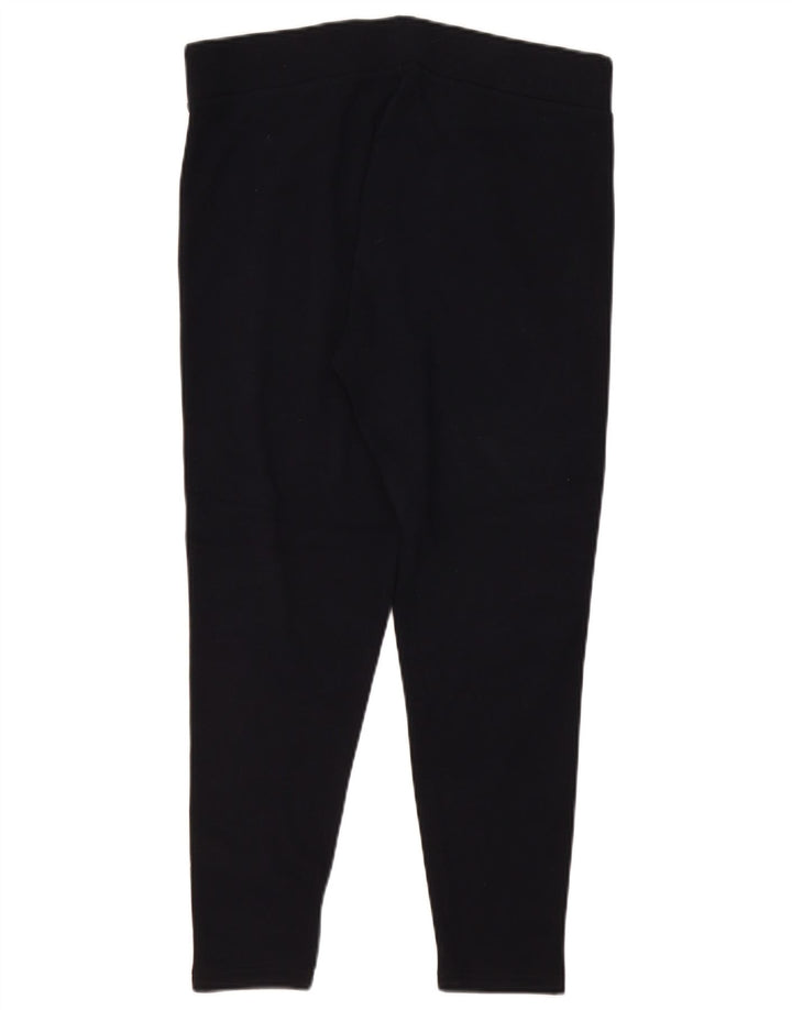 Leggings femininas Marks & Spencer Reino Unido 16 grande poliéster azul marinho