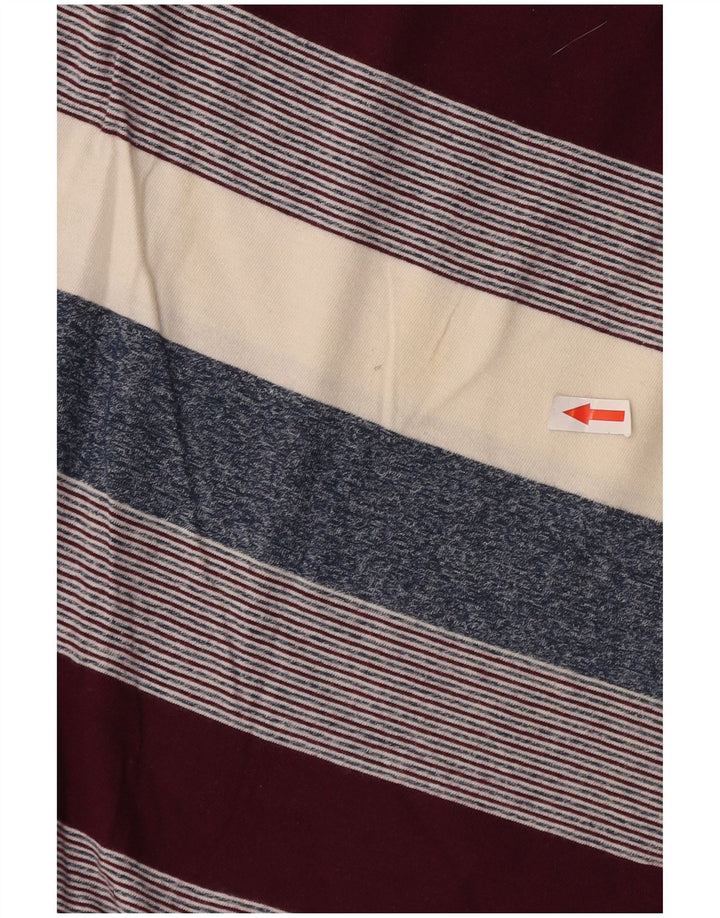Camisa polo masculina Pierre Cardin grande algodão listrado multicolorido
