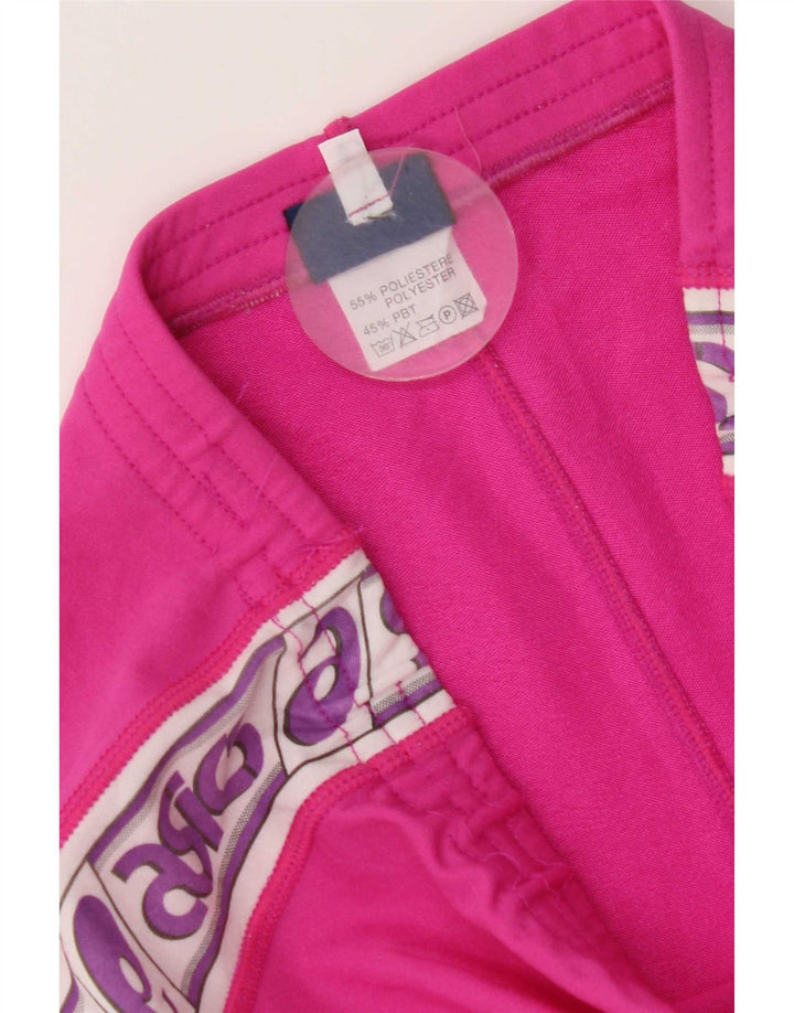 Calça feminina Asics Graphic Tracksuit UK 12 Medium Pink Colourblock