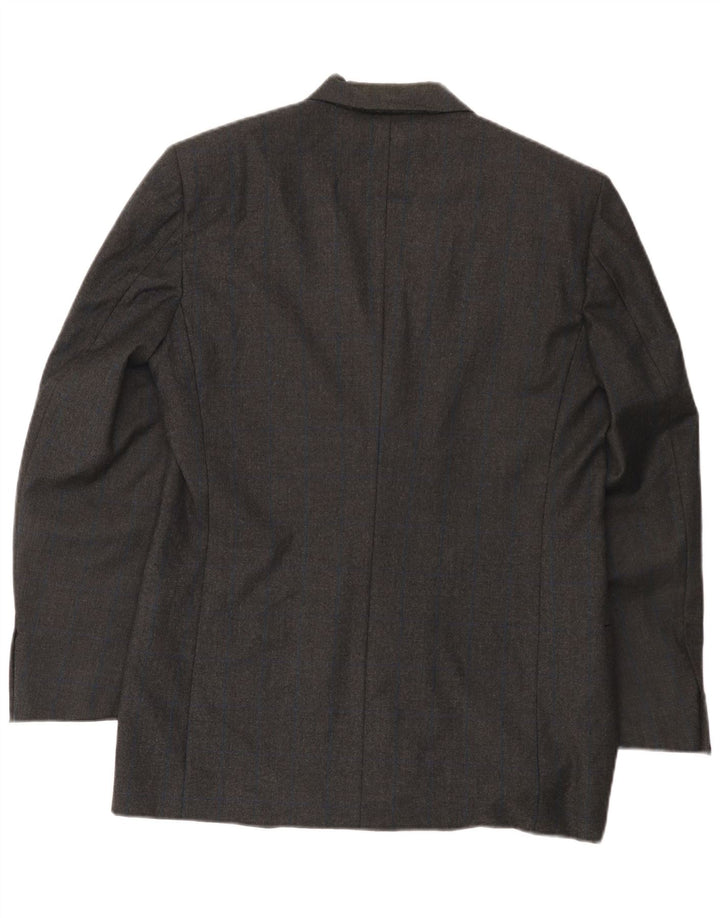 Jaqueta blazer masculina Verri com peito duplo IT 48 lã cinza médio