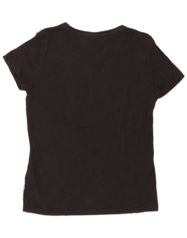 Camiseta Adidas Feminina Graphic Top UK 10 Pequena Algodão Preto