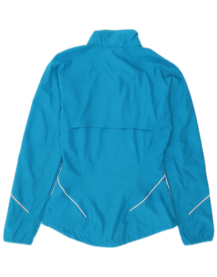NIKE Womens Oversized Tracksuit Top Jacket UK 6 XS Blue Polyester