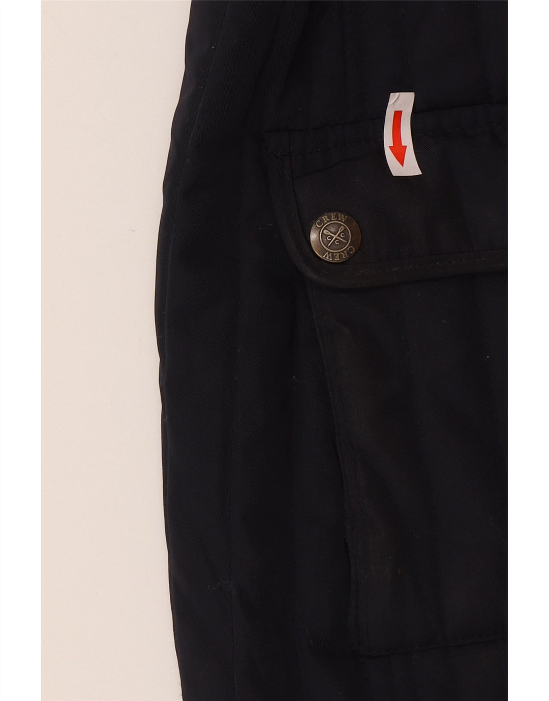 As mulheres da roupa da tripulação acolchoaram o poliéster pequeno dos azuis marinhos do Reino Unido 10 do revestimento