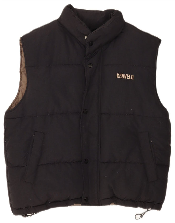 Colete acolchoado masculino Kenvelo UK 38 médio preto nylon