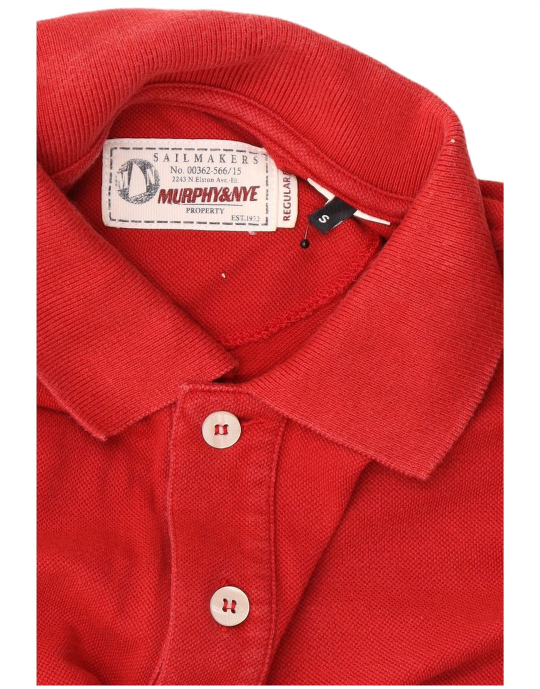 Camisa pólo masculina Murphy & Nye pequena vermelha