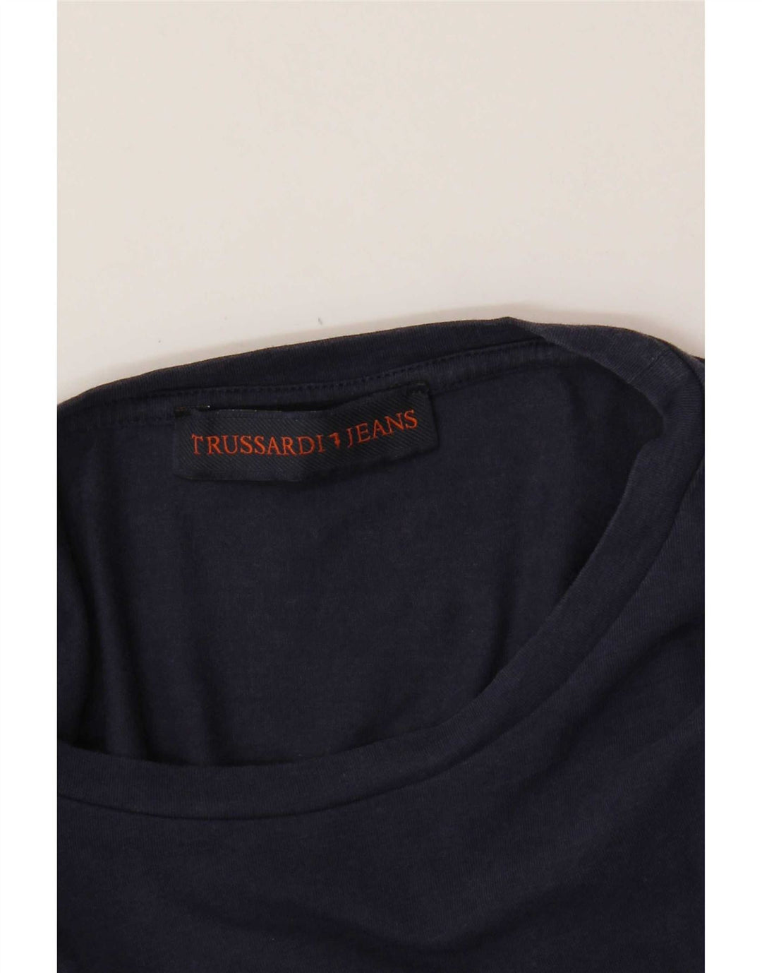 Camiseta masculina Trussardi Jeans pequena azul marinho