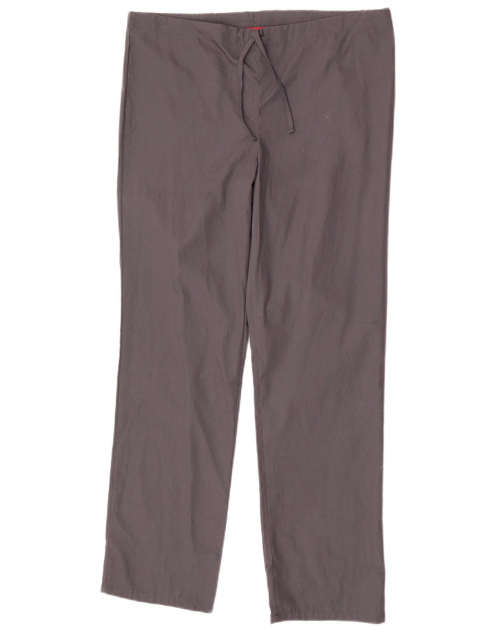 Calças retas masculinas Dickies pequenas W29 L31 poliéster cinza