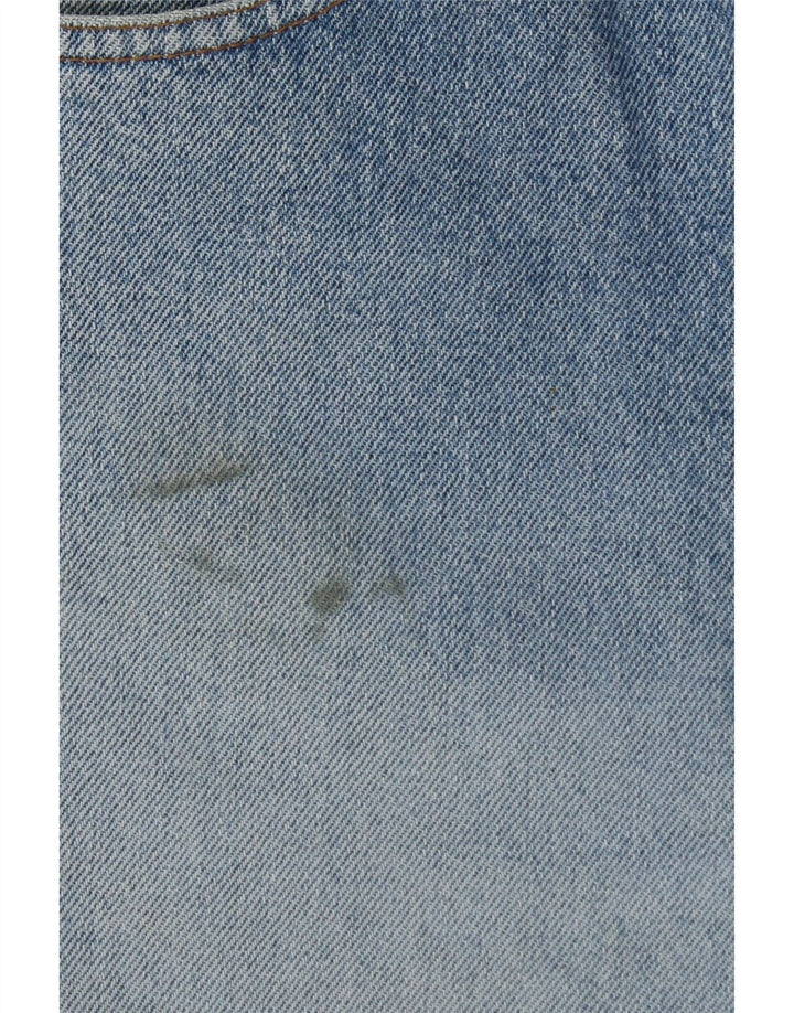SISLEY Calça jeans reta masculina W34 L30 algodão azul