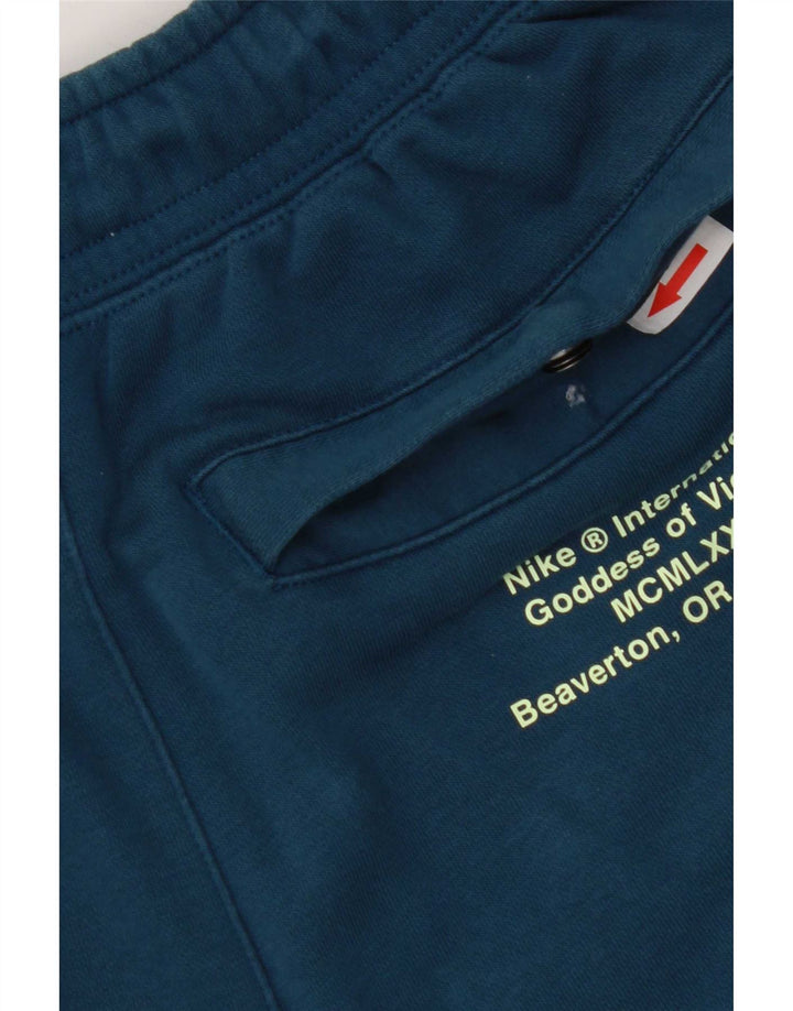 Shorts esportivos gráficos masculinos Nike pequeno azul algodão