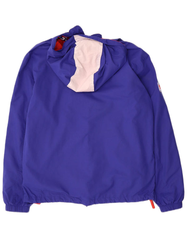 Jaqueta masculina superdry com capuz gráfico Anorak UK 36 pequeno bloco azul