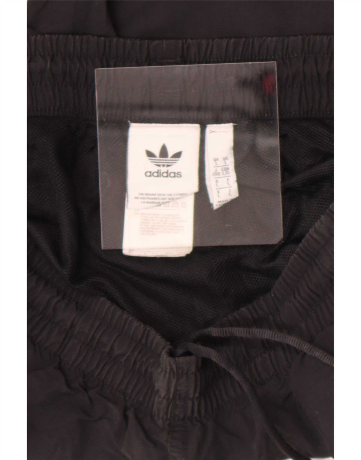 Shorts esportivos masculinos Adidas grande nylon preto