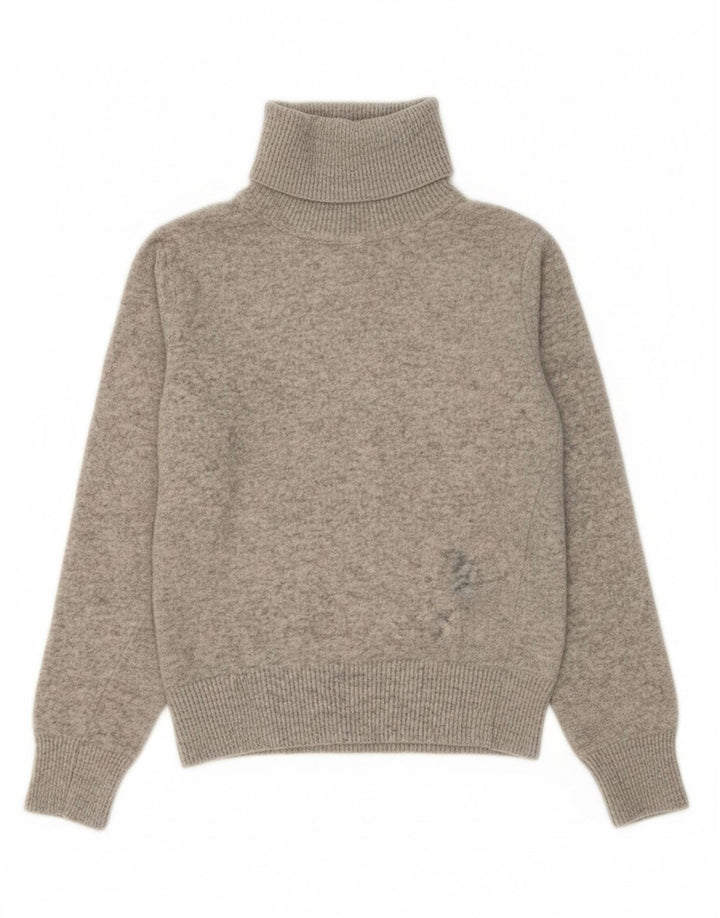 Suéter feminino BENETTON com gola redonda 9-10 anos cinza