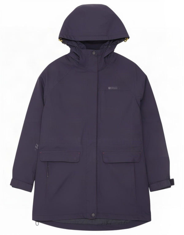 Mountain Warehouse Womens Hooded Raincoat UK 14 Large Navy Blue Nylon