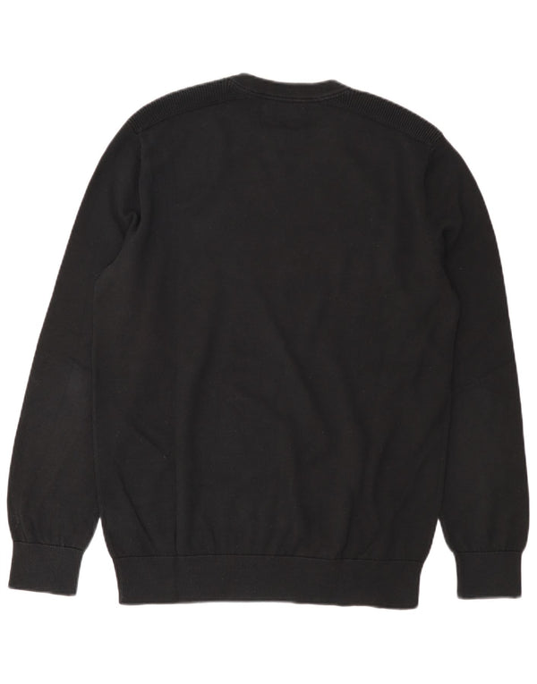 Suéter masculino Calvin Klein Jeans com gola redonda e algodão preto grande