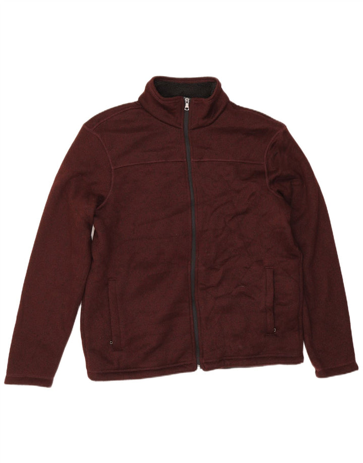 Jaqueta masculina de treino Sherpa Marks & Spencer médio poliéster Borgonha