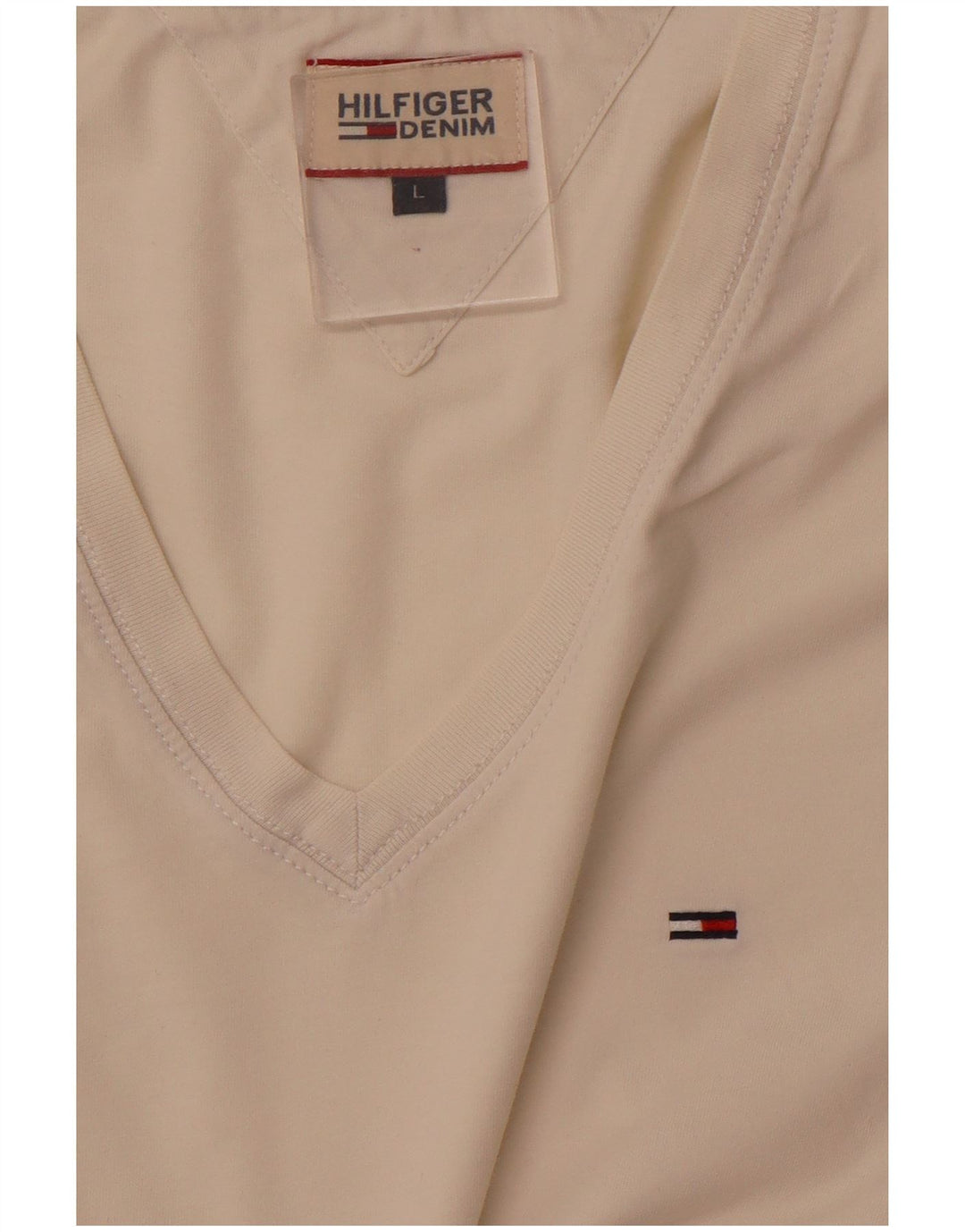 Camiseta masculina TOMMY HILFIGER grande branca