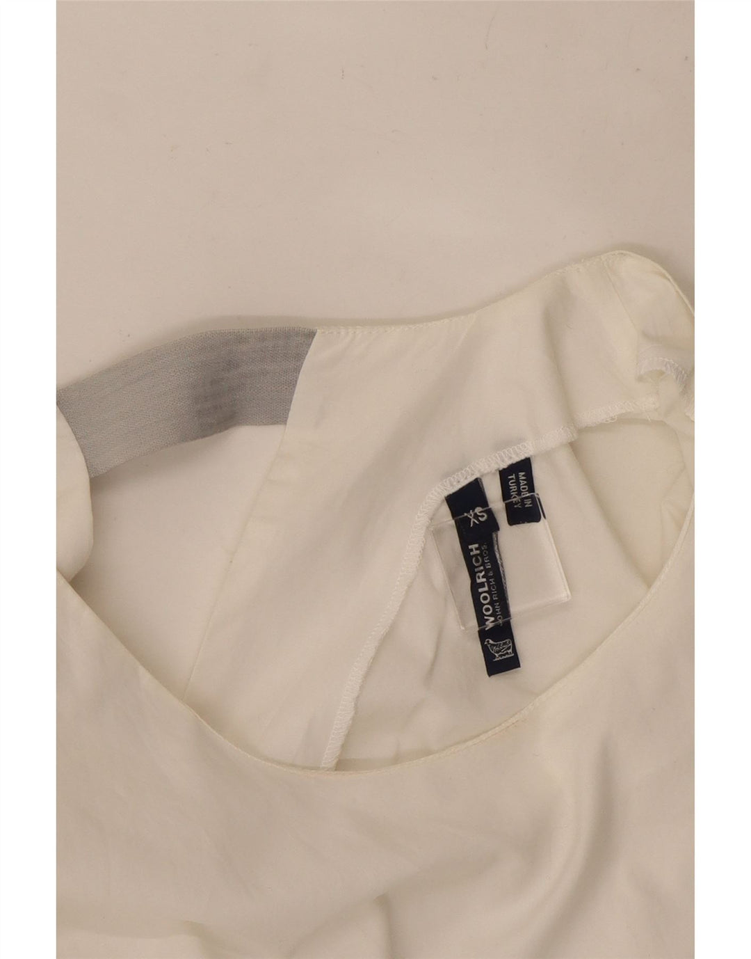 Woolrich vestido feminino oversized sem mangas UK 6 XS branco