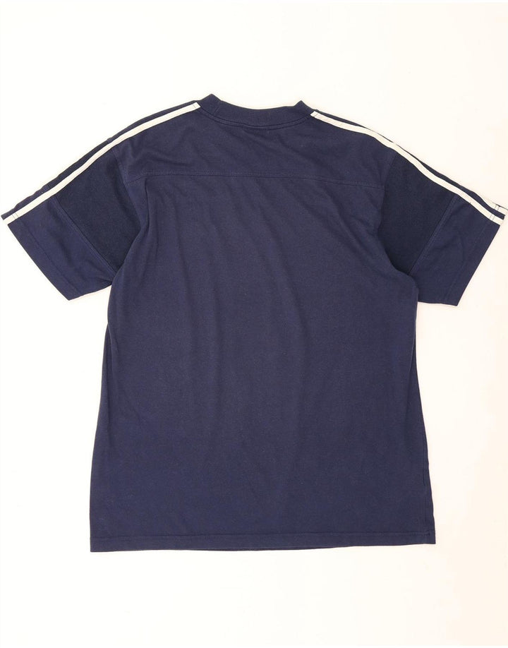 Camiseta masculina Adidas grande algodão azul marinho